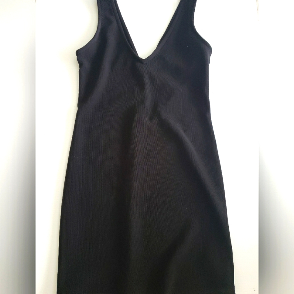 Wild Fable Black V-Neck Dress